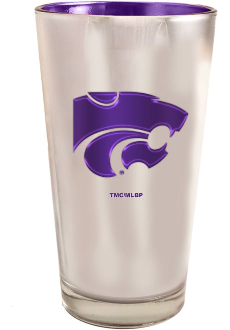 Purple K-State Wildcats 16oz Electroplated Pint Glass