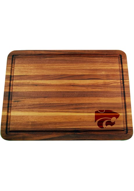 Brown K-State Wildcats Acacia Kitchen Cutting Board