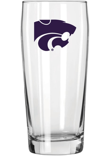 White K-State Wildcats 16oz Pub Pilsner Glass