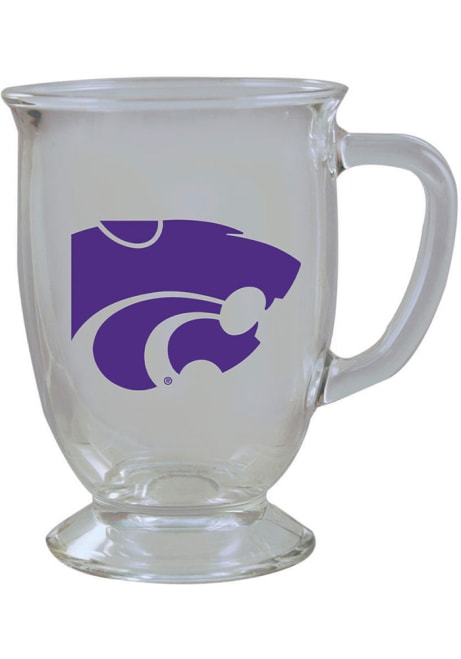 White K-State Wildcats 16 oz. Etched Pint Glass