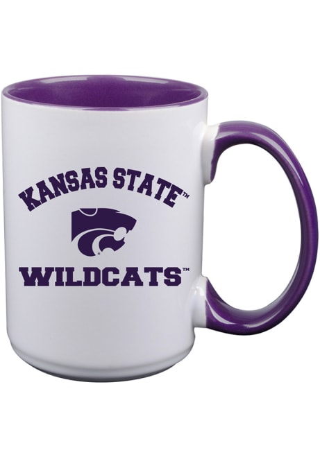 White K-State Wildcats Arches Mug