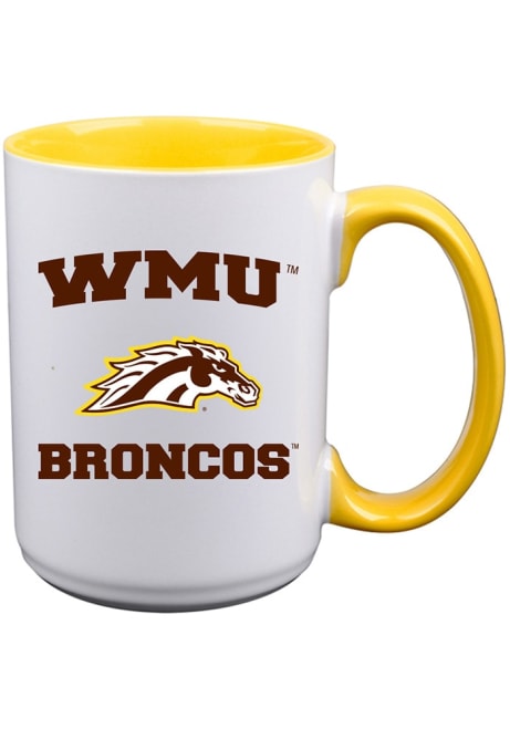 White Western Michigan Broncos Arches Mug