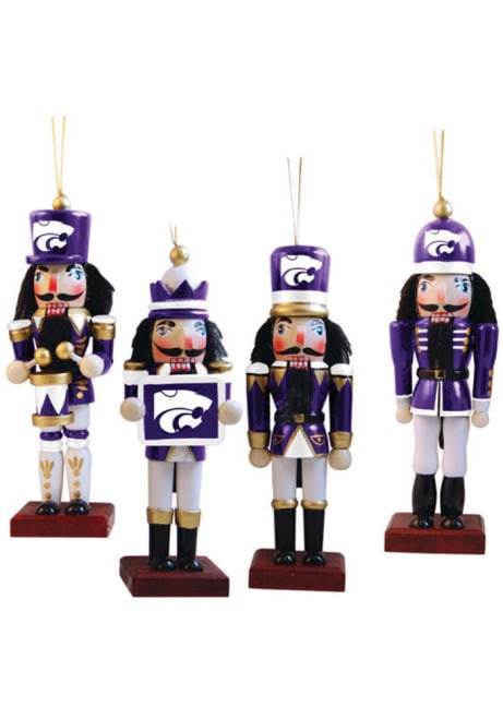 Purple K-State Wildcats 4 Pack Ornament