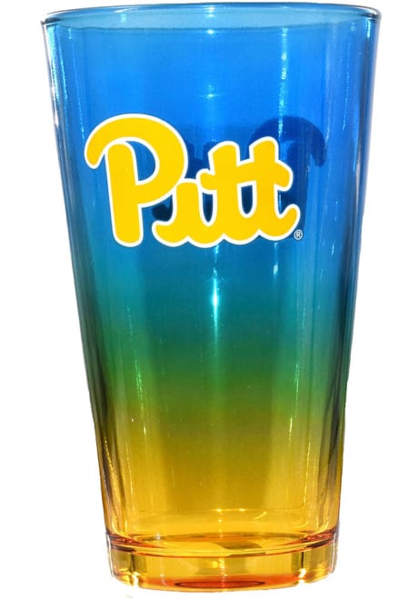 Gold Pitt Panthers Ombre Pint Glass