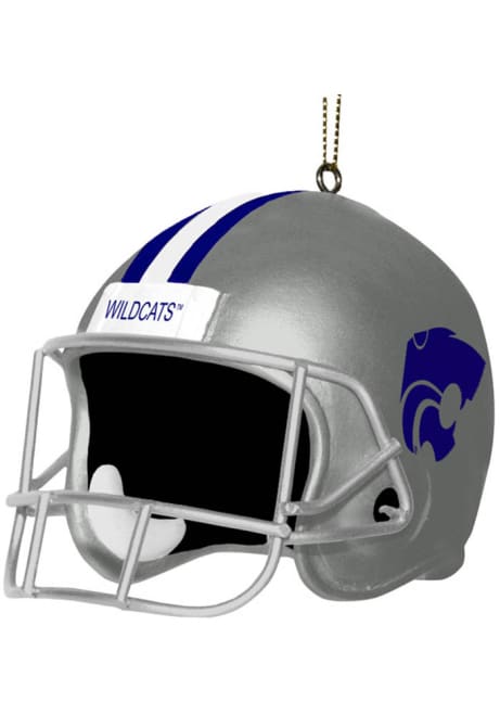 Purple K-State Wildcats helmet shaped Ornament