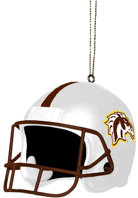 Brown Western Michigan Broncos helmet shaped Ornament