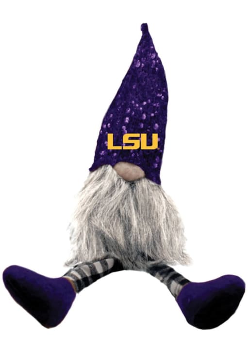 LSU Tigers Shelf Sitter Gnome Decor - PURPLE