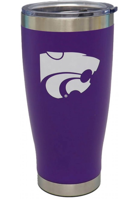Purple K-State Wildcats 20oz Stainless Steel Color Stainless Steel Tumbler