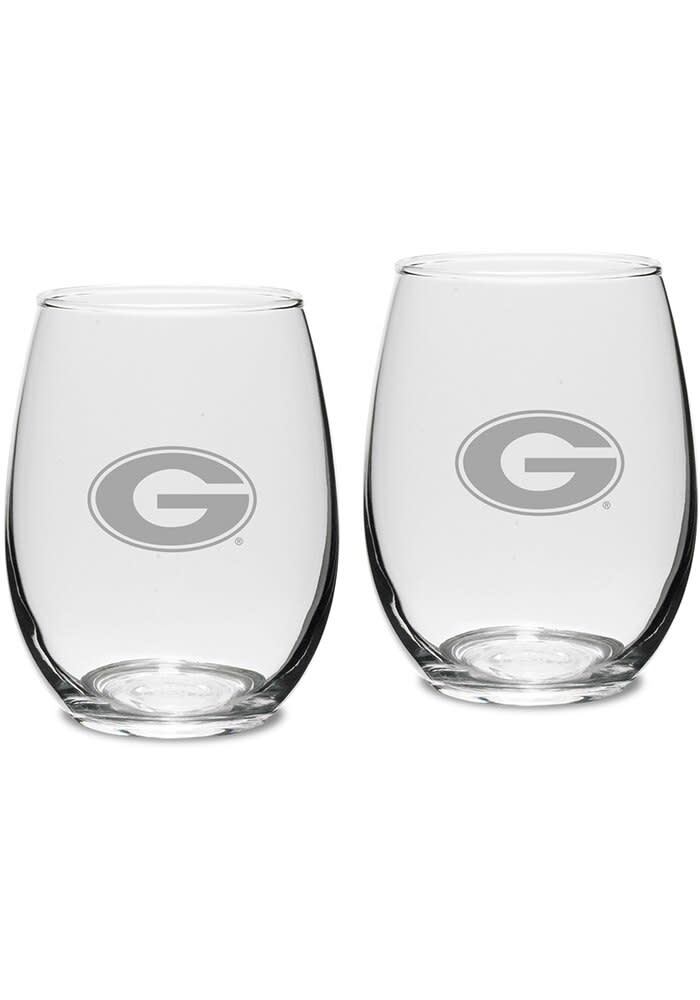 Campus Crystal Georgia Bulldogs Stemless Wine Glass