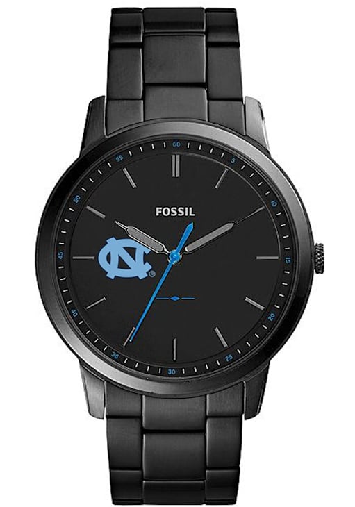 North Carolina Tar Heels BLACK Minimalist Slim Stainless Steel