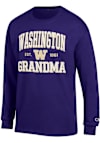 Main image for Mens Washington Huskies Purple Champion Est. Date Grandma Jersey Tee