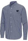Main image for Mens Penn State Nittany Lions Navy Blue Antigua Ellis Long Sleeve Dress Shirt