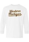 Main image for Youth Western Michigan Broncos White Summit Sportswear Script Long Sleeve T-Shirt