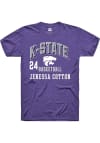 Main image for Jenessa Cotton Rally Mens Purple K-State Wildcats NIL Arch Logo Player T Shirt