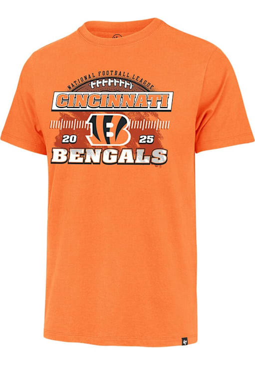 47 Cincinnati Bengals ORANGE 2025 Schedule Short Sleeve Fashion T