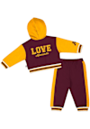 Main image for Baby Minnesota Golden Gophers Maroon Colosseum Petals Short Sleeve One Piece