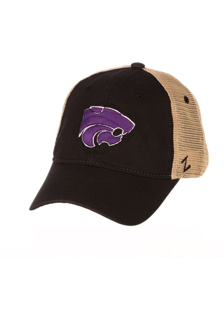 K-State Wildcats Black University Adjustable Hat