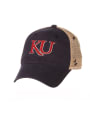 Kansas Jayhawks Trajan University Adjustable Hat - Navy Blue