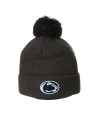 Penn State Nittany Lions Zephyr Cuff Pom Knit - Charcoal