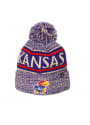 Kansas Jayhawks Springfield Cuff Pom Knit - Blue