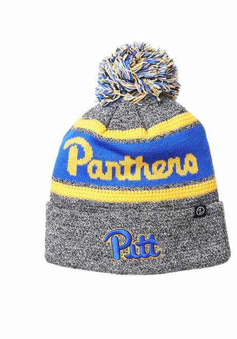 Rollo Pitt Panthers Mens Knit Hat - Grey