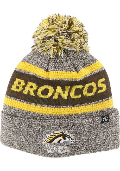 Rollo Western Michigan Broncos Mens Knit Hat - Grey