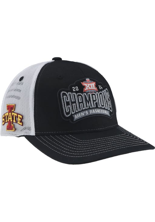 Iowa State Cyclones 2024 Big 12 Champs LR Dakota Trucker Adjustable Hat ...