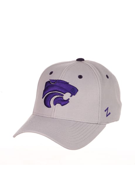 K-State Wildcats Grey Competitor Snap Adjustable Hat