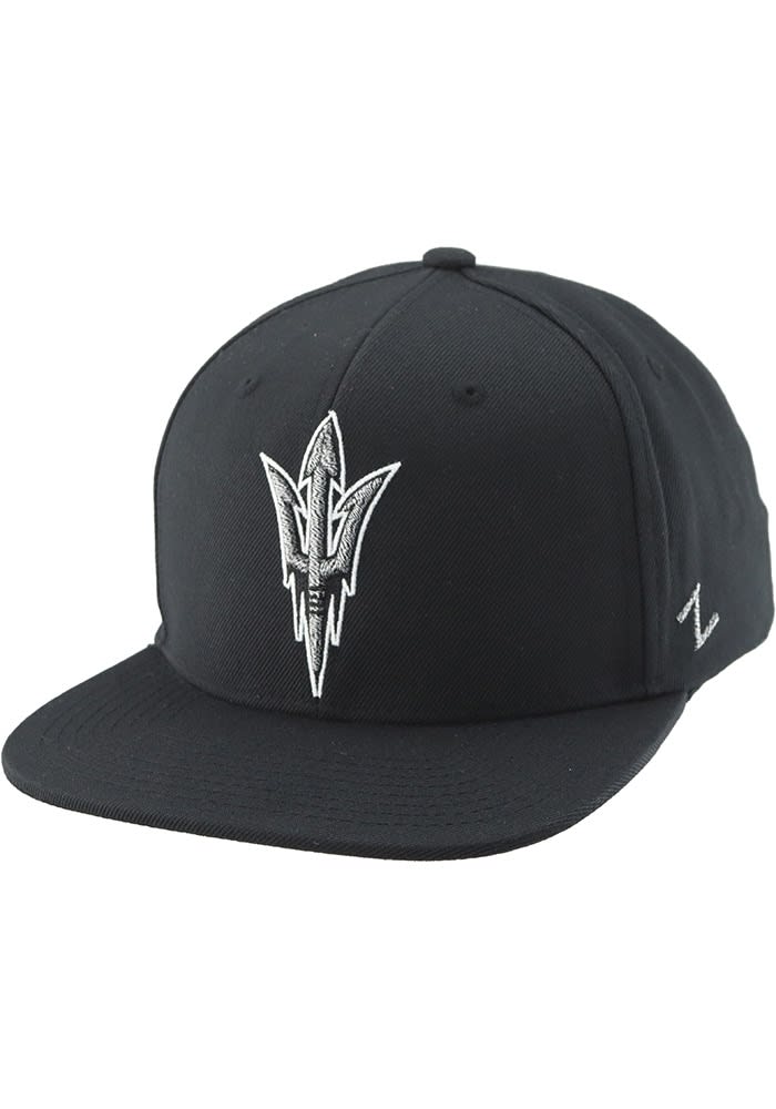 Arizona State Sun Devils BLACK Tungsten Adj Adjustable Hat