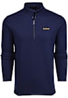 Main image for Mens Michigan Wolverines Blue Greyson Troy Qtr Zip Pullover