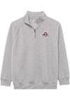 Main image for Mens Grey Ohio State Buckeyes Essentials Embroidery Qtr Zip Pullover