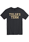 Main image for Tulsa Golden Hurricane Team Short Sleeve T Shirt - Black