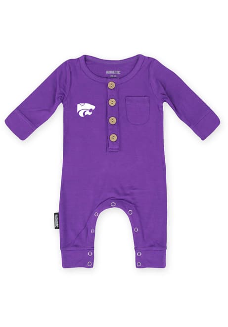 Baby Purple K-State Wildcats Beck Loungewear One Piece Pajamas