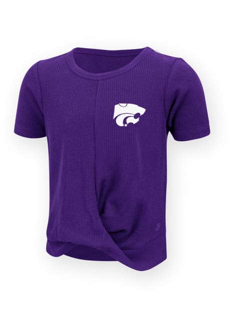 Girls Purple K-State Wildcats Cindy Short Sleeve Fashion T-Shirt