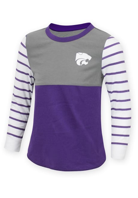 Toddler Girls Purple K-State Wildcats Jagger Long Sleeve T Shirt