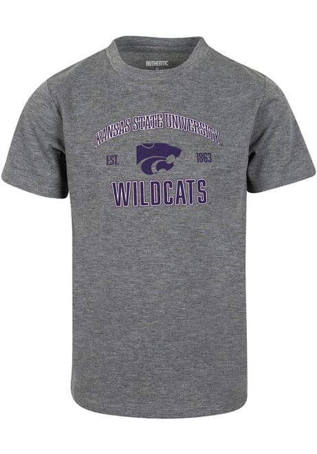 Toddler Grey K-State Wildcats Slate Short Sleeve T-Shirt