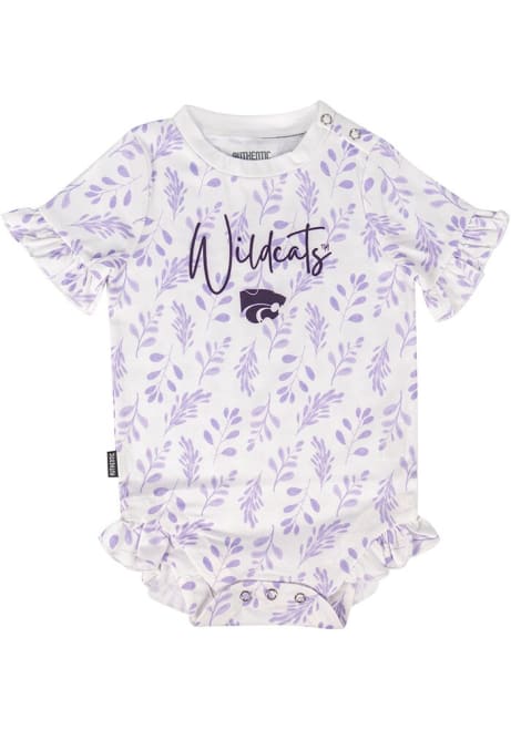 Baby Purple K-State Wildcats Hali Short Sleeve One Piece