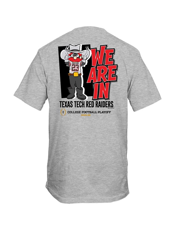 Texas Tech Red Raiders ATHLETICGREY 2025 CFP Bound Mascot Short