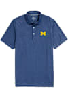 Main image for Mens Michigan Wolverines Blue Vineyard Vines Palmero Short Sleeve Fashion Polo