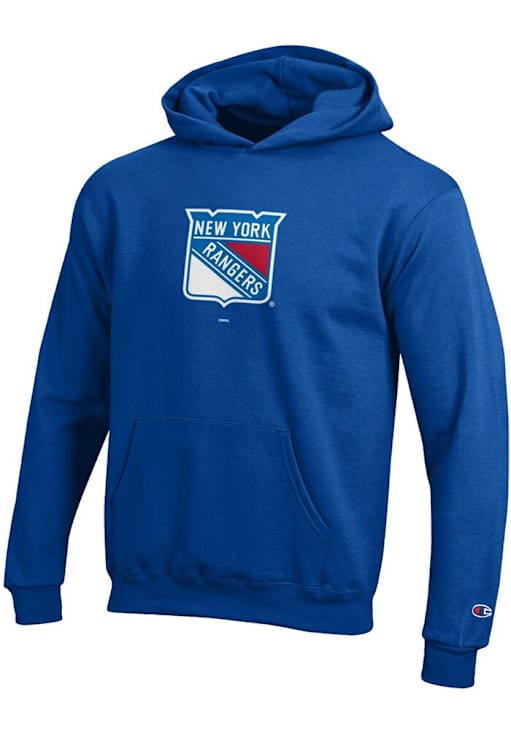 New York Rangers Champion Youth ROYAL Powerblend Long Sleeve