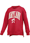 Main image for Womens Maryland Terrapins Red Pressbox Venice Crew Sweatshirt