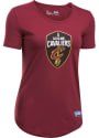 Under Armour Cleveland Cavaliers Womens Primary Logo Burgundy T-Shirt