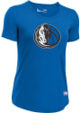 Under Armour Dallas Mavericks Womens Primary Logo Blue T-Shirt