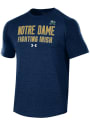 Under Armour Notre Dame Fighting Irish Navy Blue Freestyle Long Line Tee