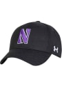 Northwestern Wildcats Under Armour OTS Structured Adjustable Hat - Black