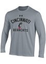 Cincinnati Bearcats Under Armour Number One Paw Logo T Shirt - Grey