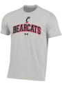 Cincinnati Bearcats Under Armour Performance Cotton T Shirt - Grey
