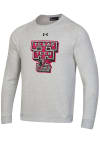 Main image for Under Armour Texas Tech Red Raiders Mens Grey All Day Fleece Long Sleeve Crew Sweatshirt