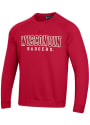Wisconsin Badgers Under Armour All Day Fleece Crew Sweatshirt - Red