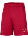 Wisconsin Badgers Under Armour Raid Shorts - Red